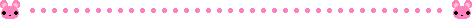 pink bunnies on dotted line pink bunnies on dotted line