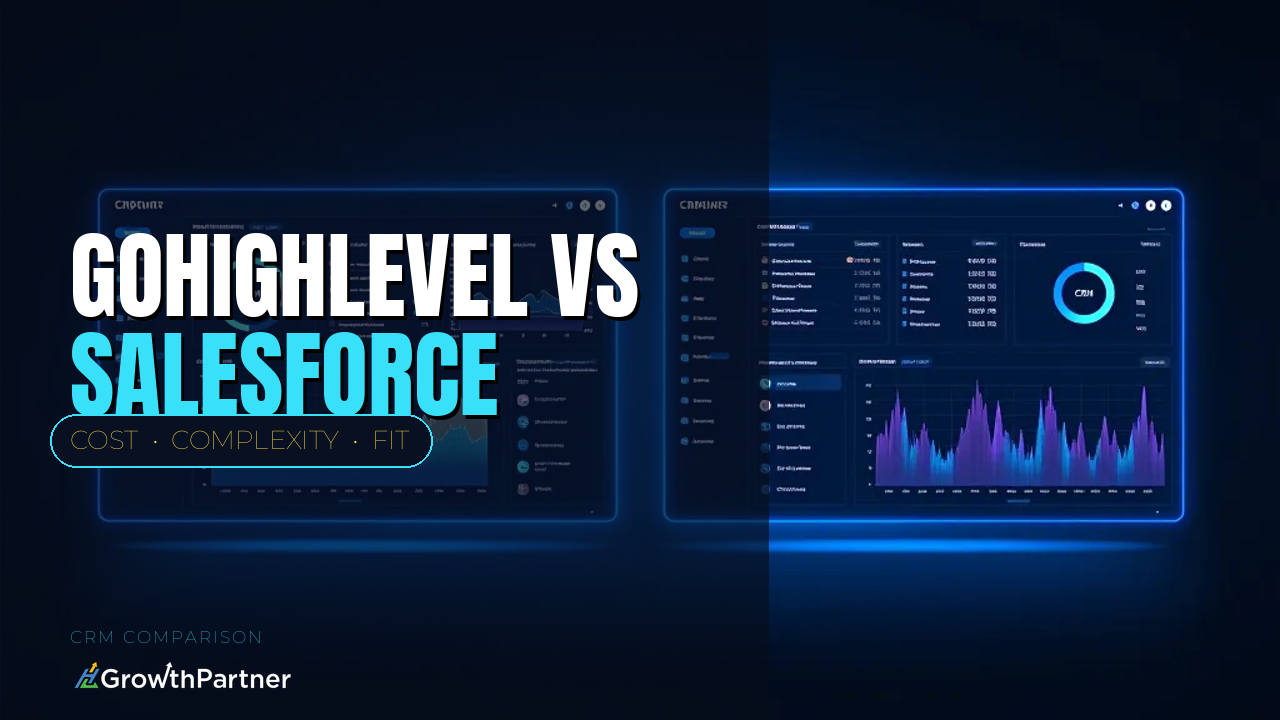 GoHighLevel vs Salesforce: CRM Cost, Complexity and Fit Compared (2026) — HL Growth Partner, Dr Priya Jaganathan