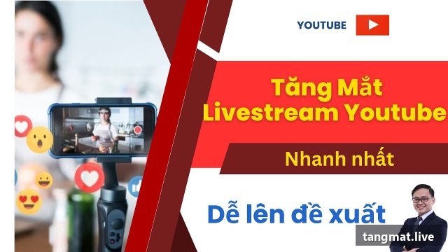 Dịch vụ tăng mắt live Youtube tại Tangmat.live