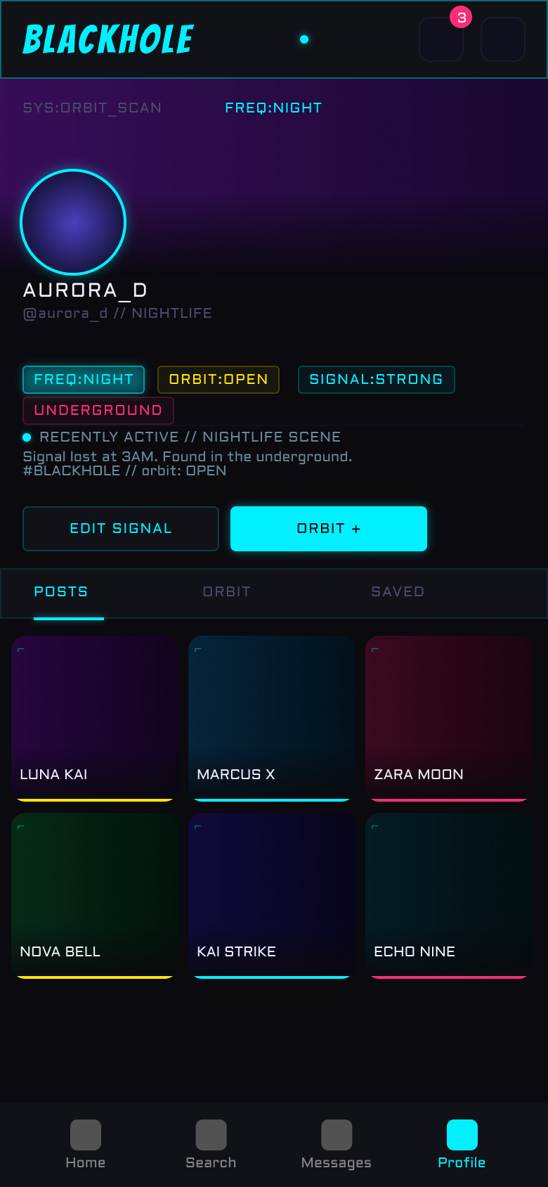 PROFILE mockup