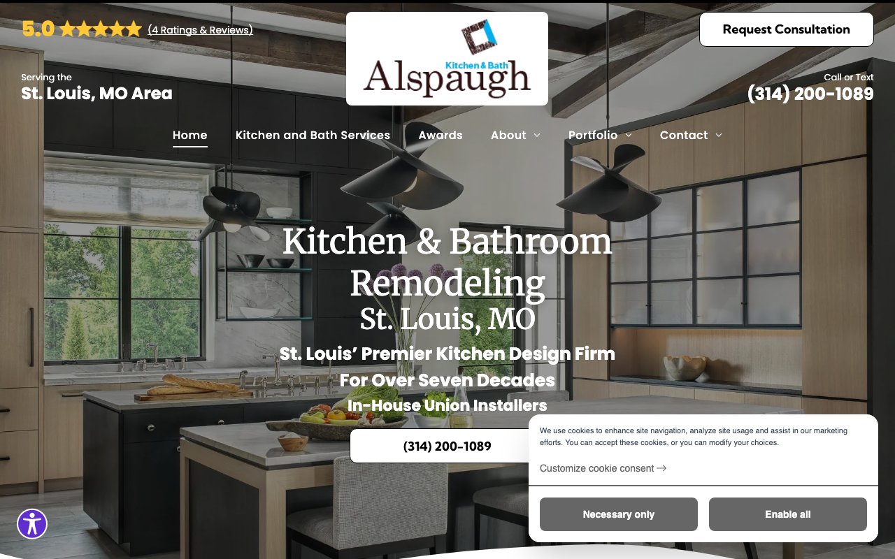 Alspaugh Kitchen and Bath homepage