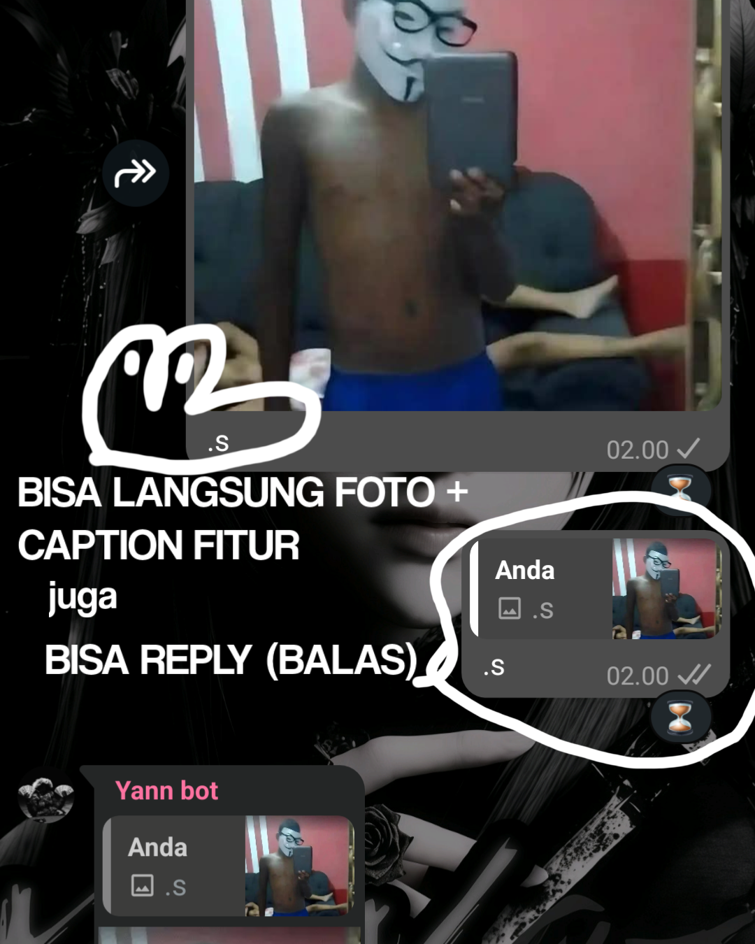Step 3 - Pakai fitur bot