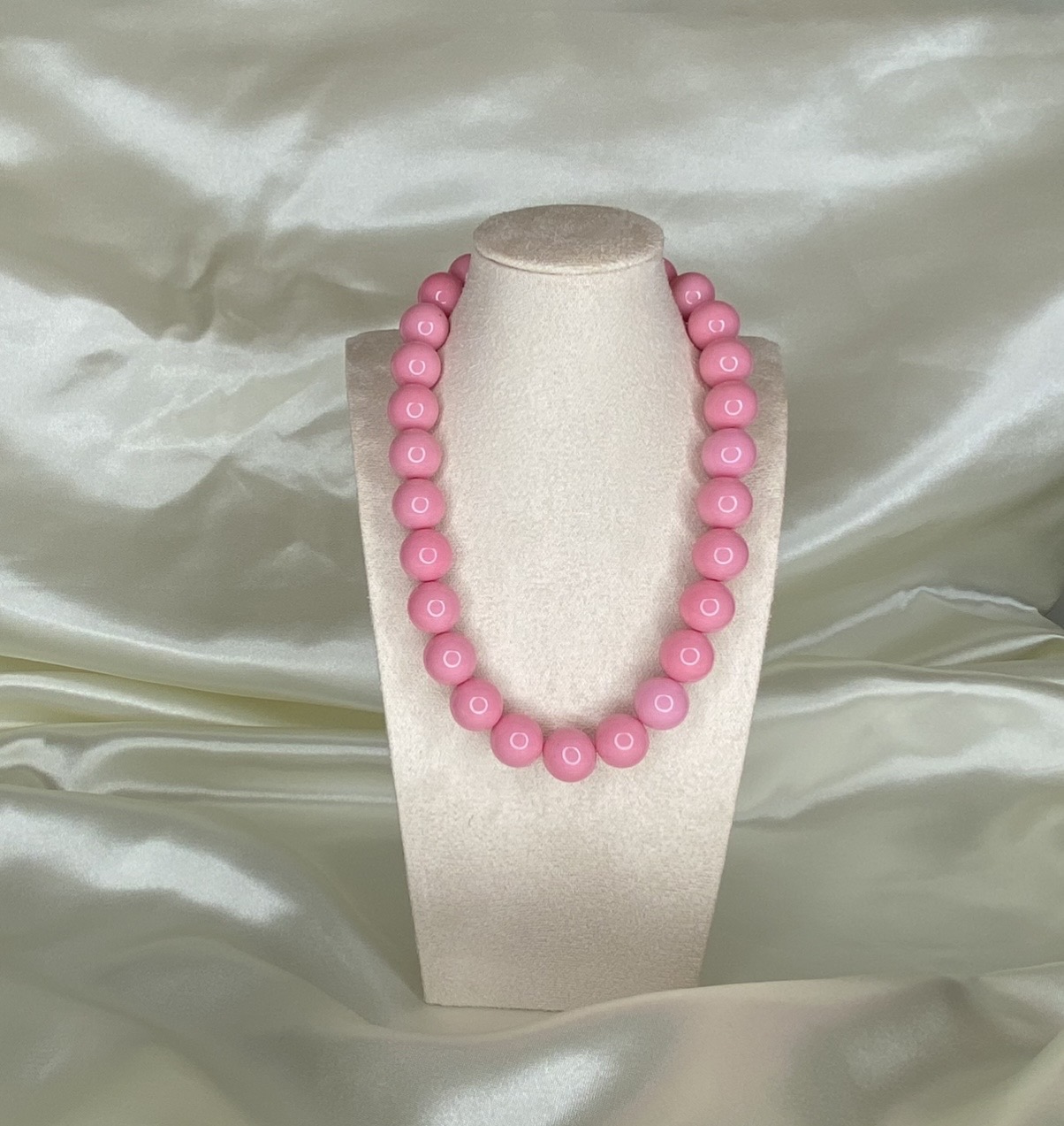 S. Steel Kralenketting Pink