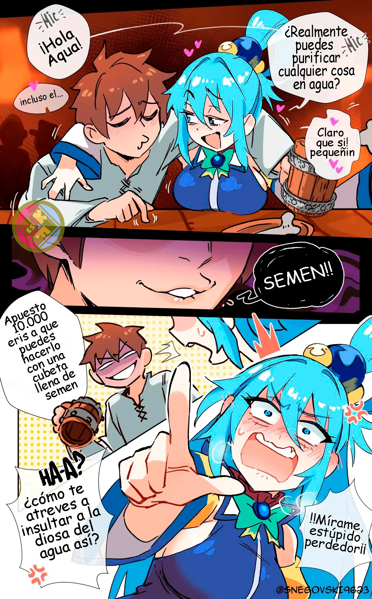 Una Cubeta Para Aqua - Snegovski (Konosuba) 3