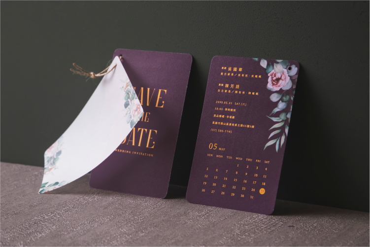婚卡喜帖 - 牡丹花語 商品圖3