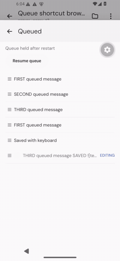 Native Android recording: unsaved X is lost when switching entries, at 16 times speed