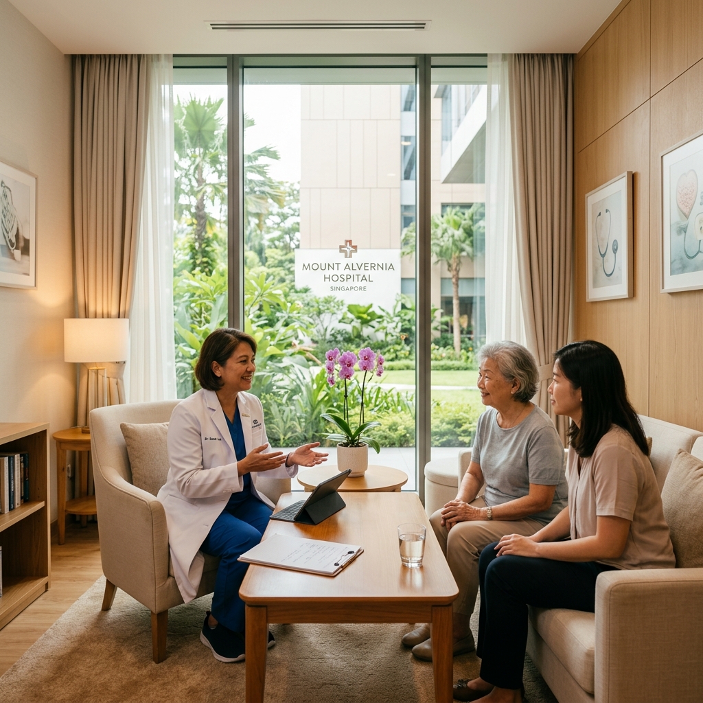 Mount Alvernia Hospital patient lounge