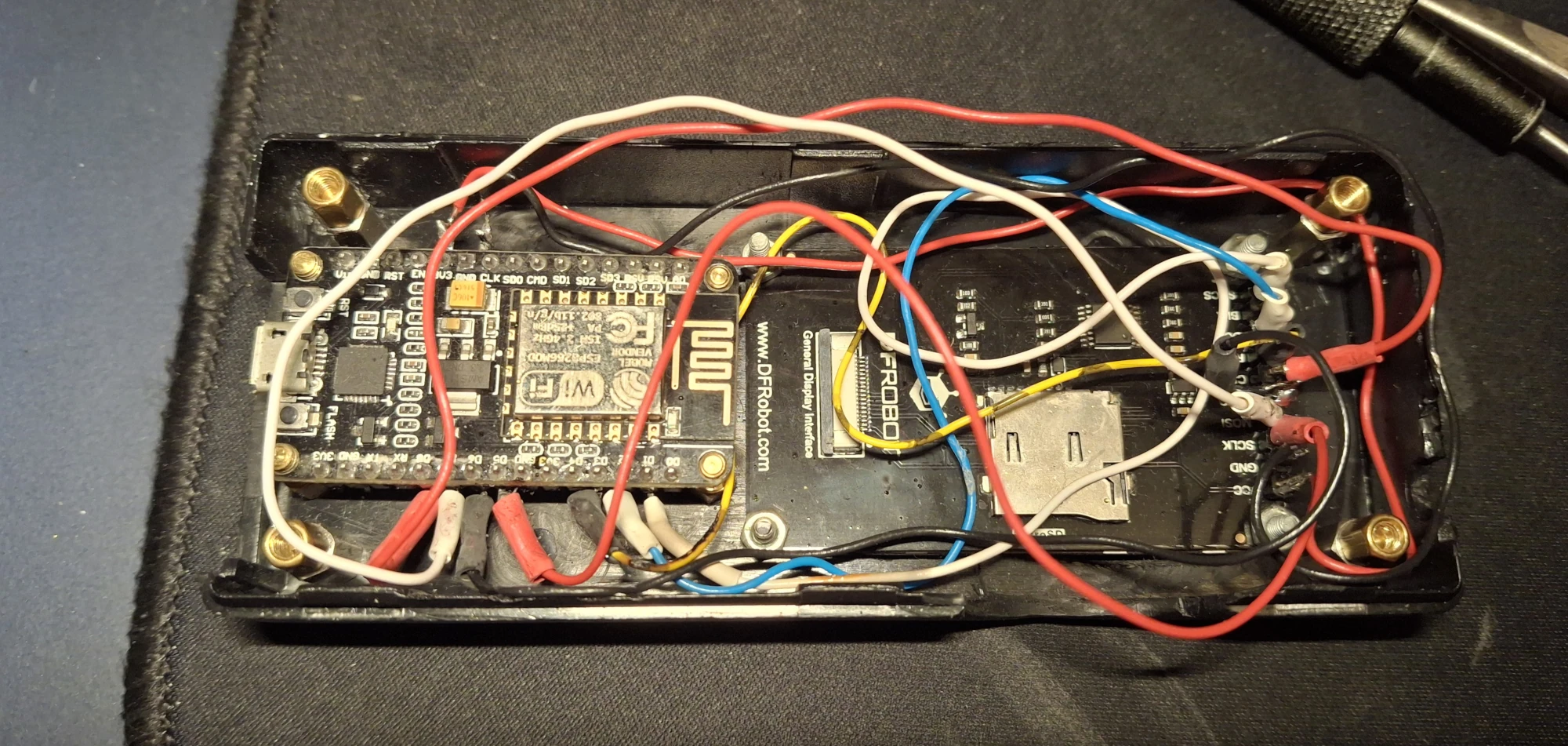Inside the device box