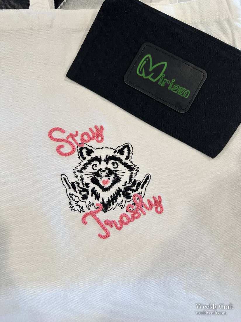 Stay Trashy embroidery