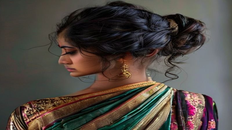 sari hairstyles