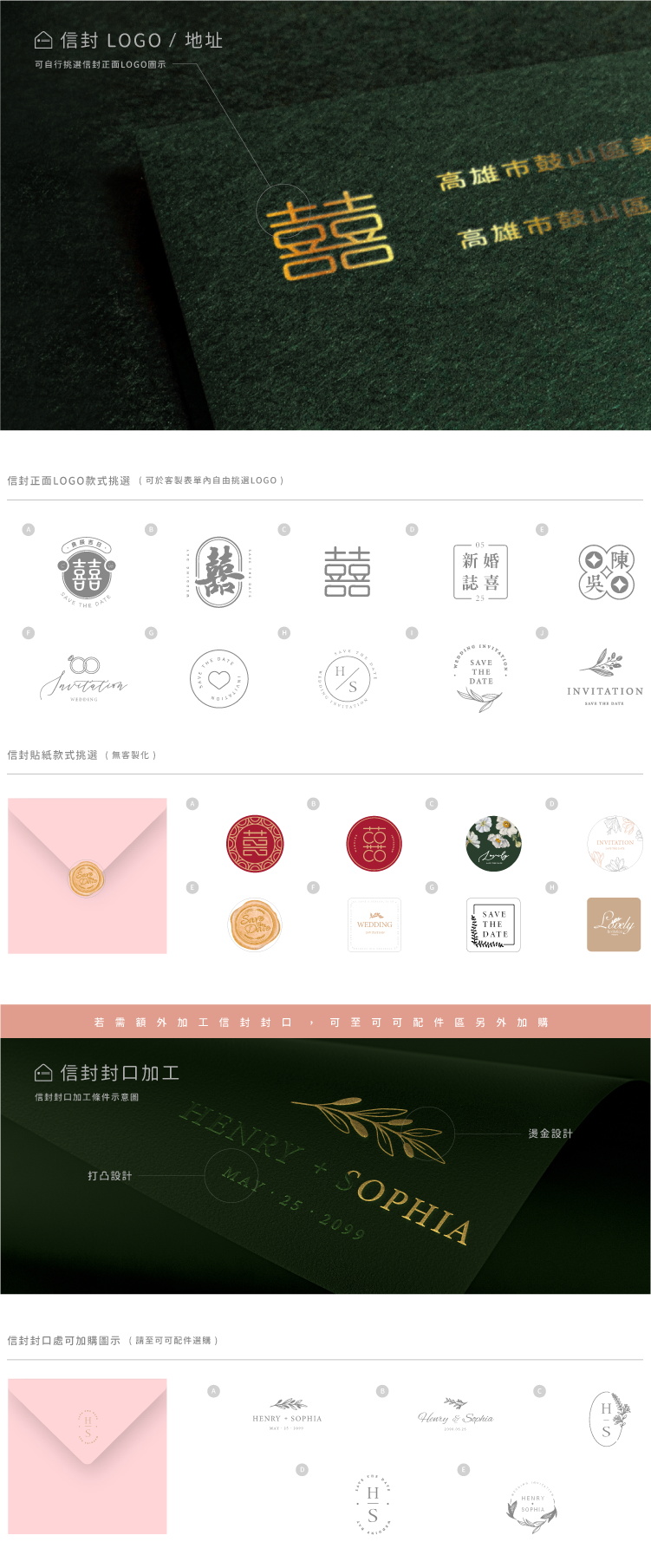 婚卡喜帖 - 繡花手水 商品圖9