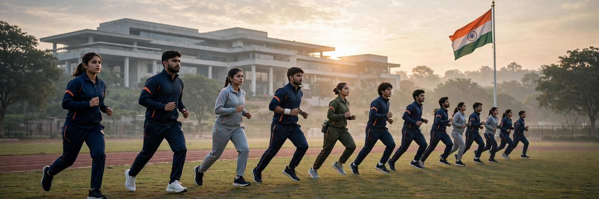 SSC GD Constable भर्ती — फिजिकल टेस्ट की तैयारी करते अभ्यर्थी