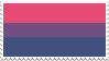 stamp of a bisexual flag