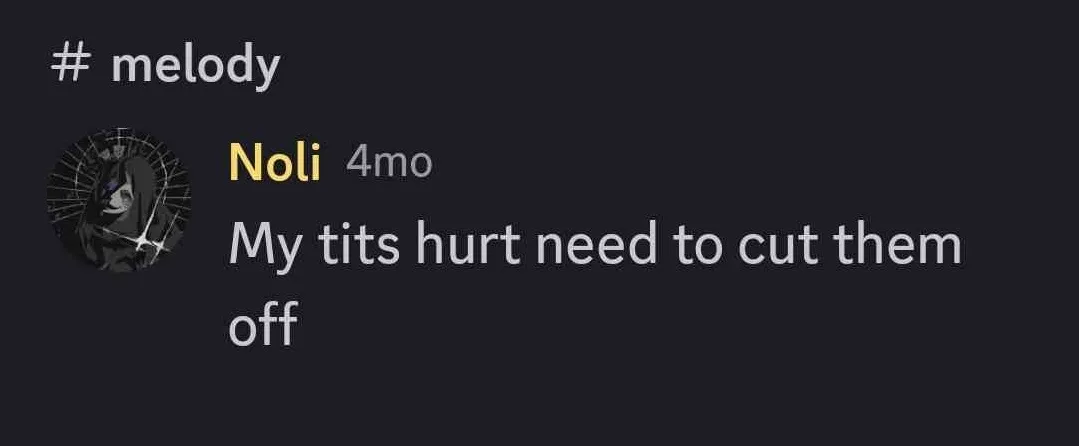 another occasion of her talking about her chest