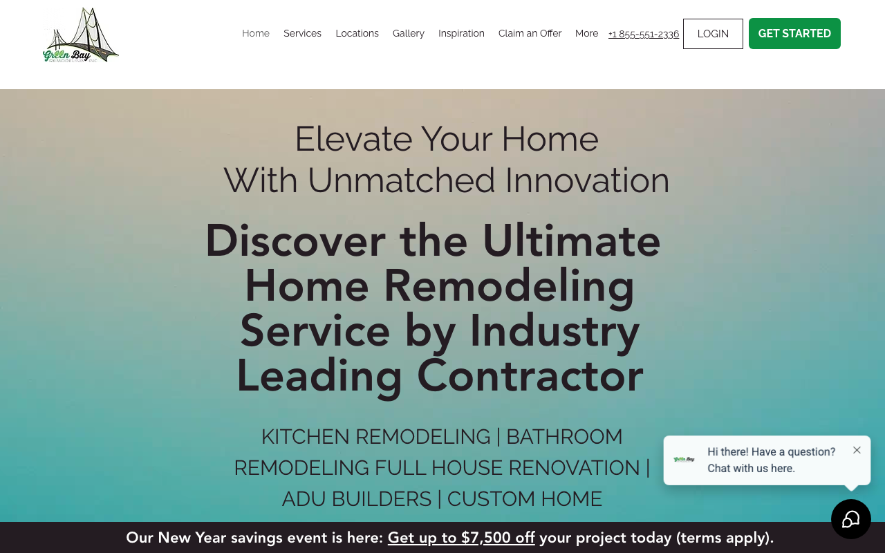 Green Bay Remodeling, Inc. homepage
