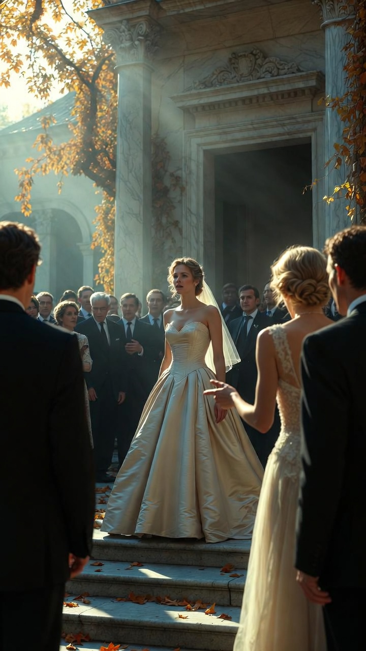 HER OWN MOTHER THREW HER OUT OF THE WEDDING… THEN THE ENTIRE ROOM STOOD WHEN HER HUSBAND WALKED IN