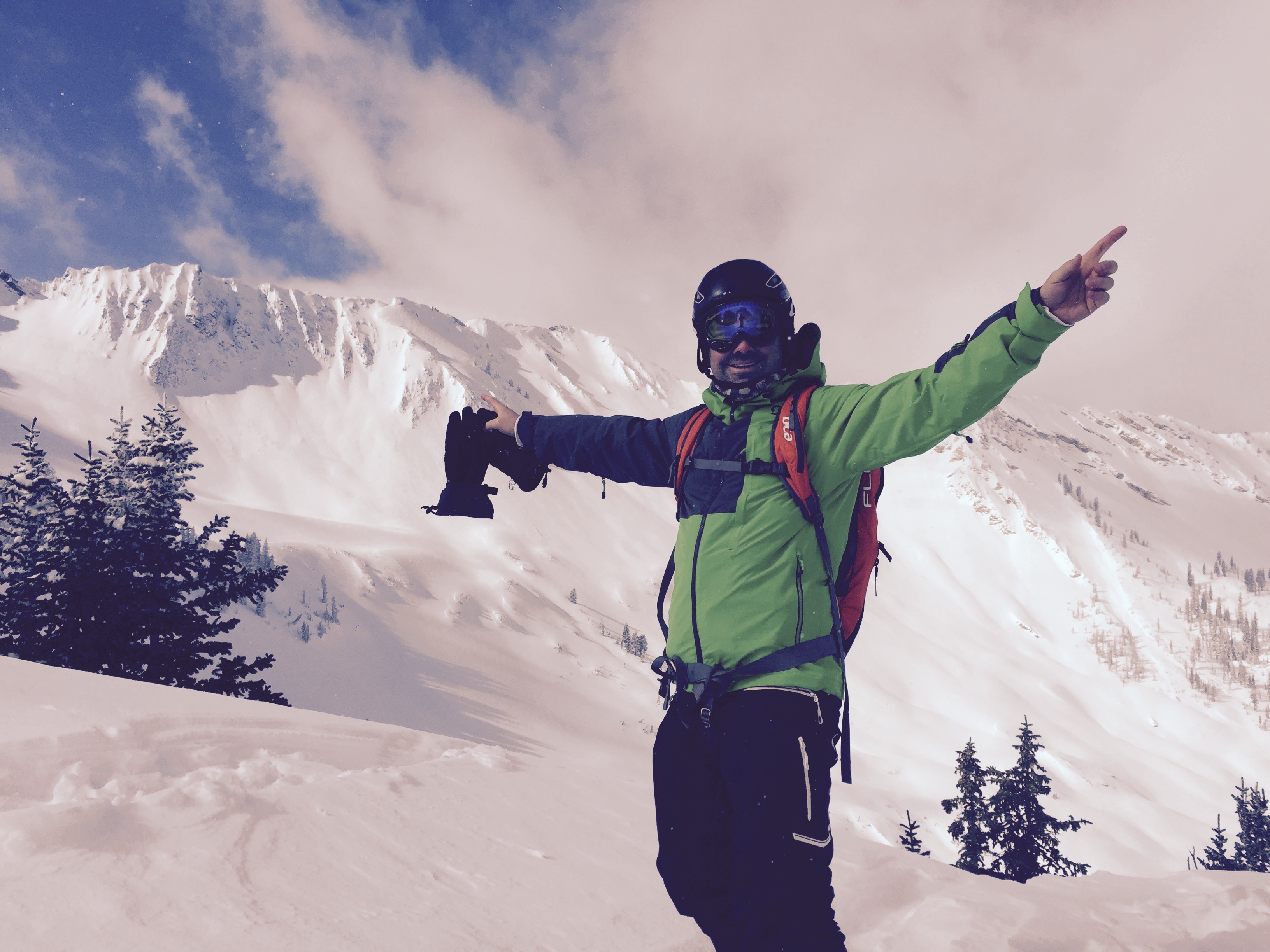 Jeremy in his ski-bum days