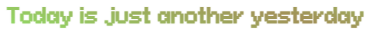 disconnect the dots by smash mouth "Today is just another yesterday"