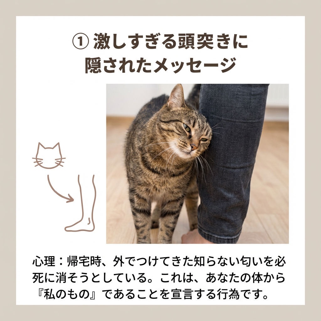 猫の激しい頭突きに込められた愛情と独占欲 - Image 3