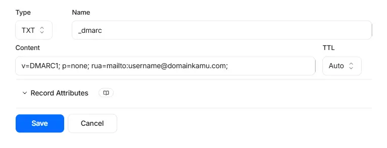 DMARC record