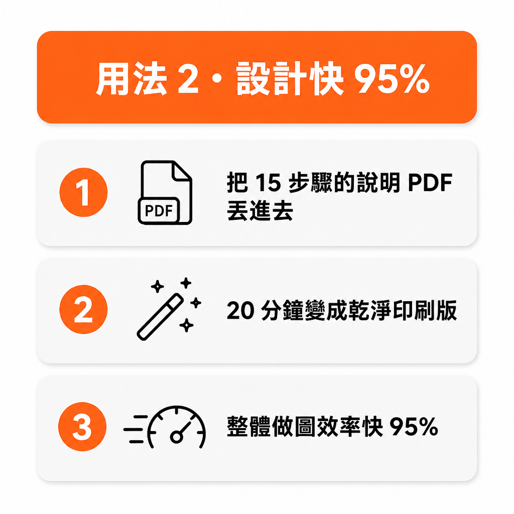 用法 2 設計快 95%