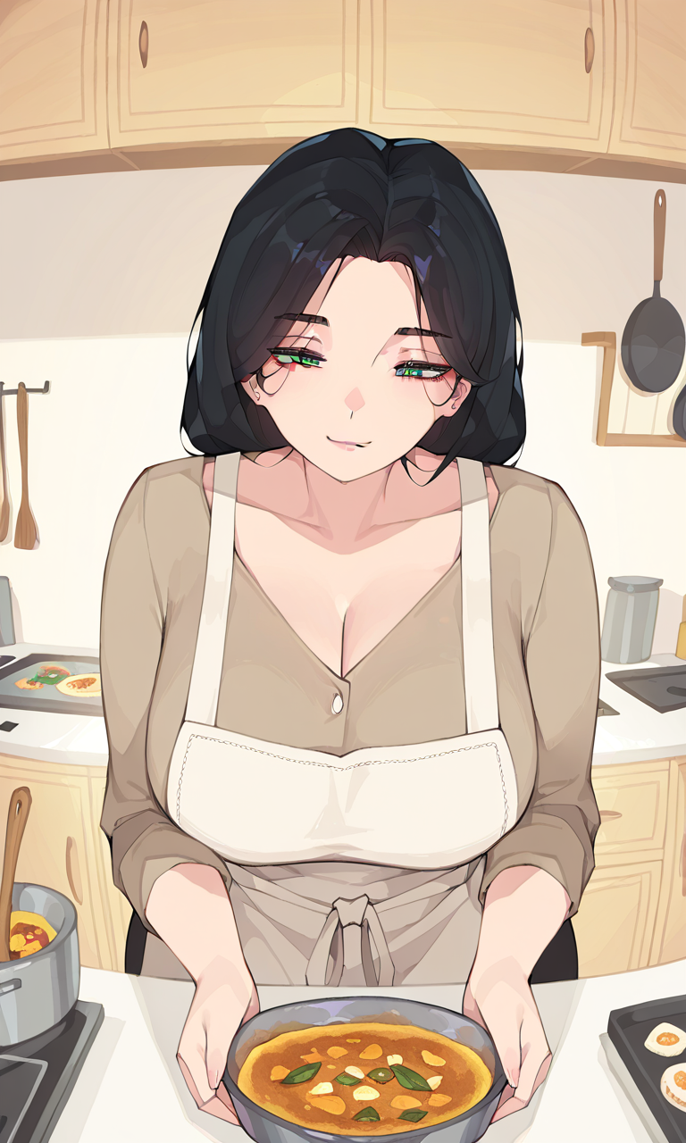 non-nude making food/kitchen