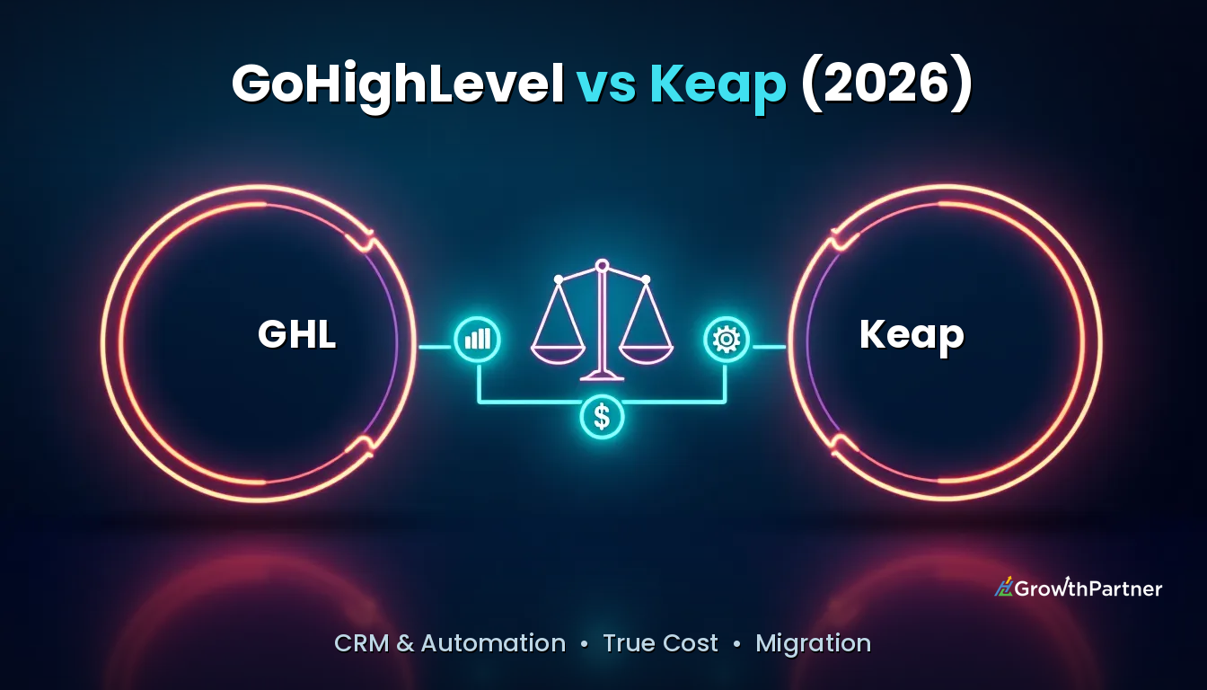 GoHighLevel vs Keap: CRM, Automation and True Cost (2026)