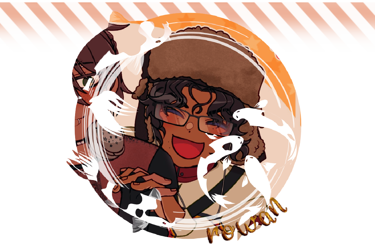 art by @Unknown_0_SB on twt and mask by @revivalrequiem on tumblr