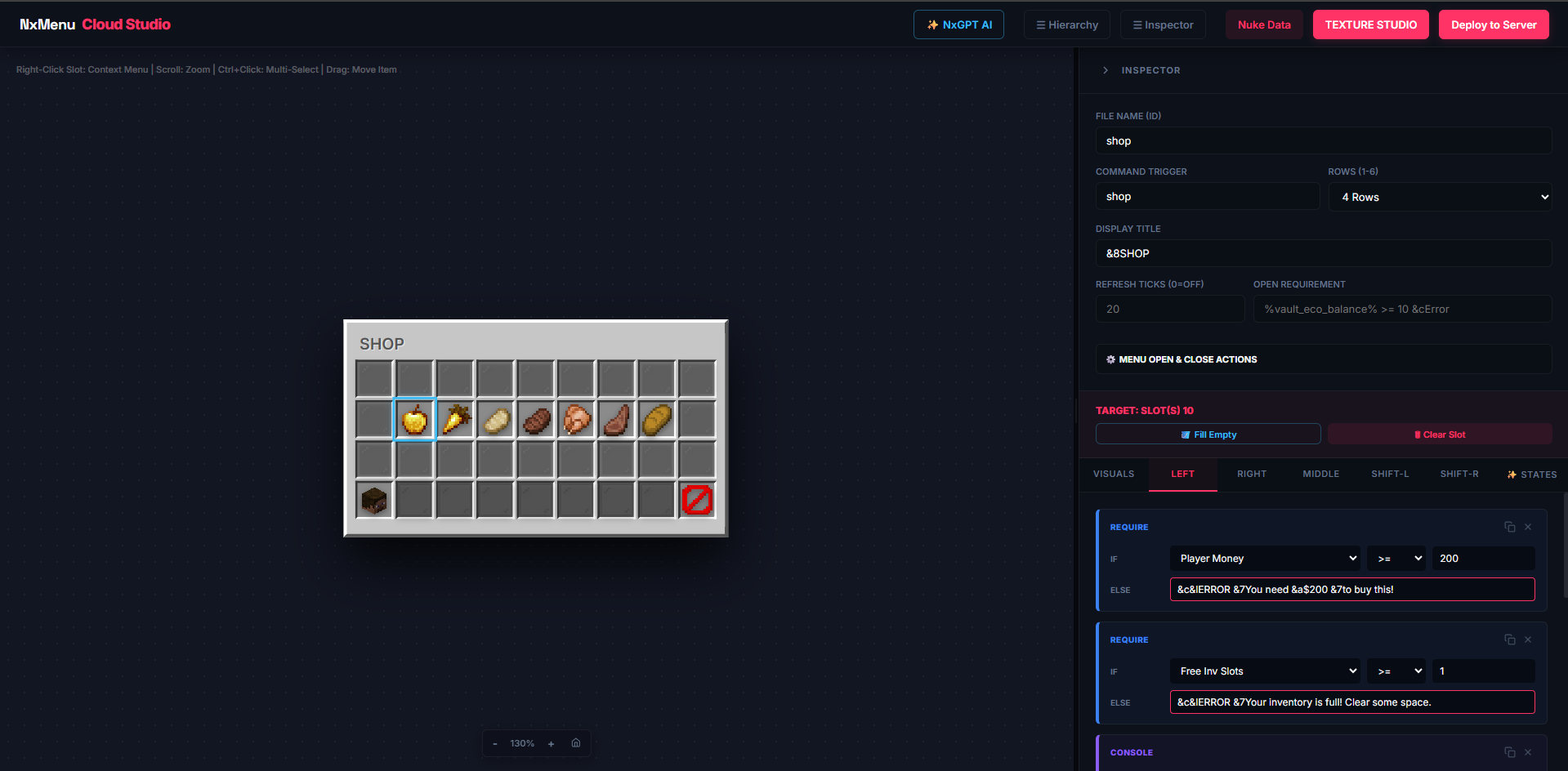 NxMenu Overview