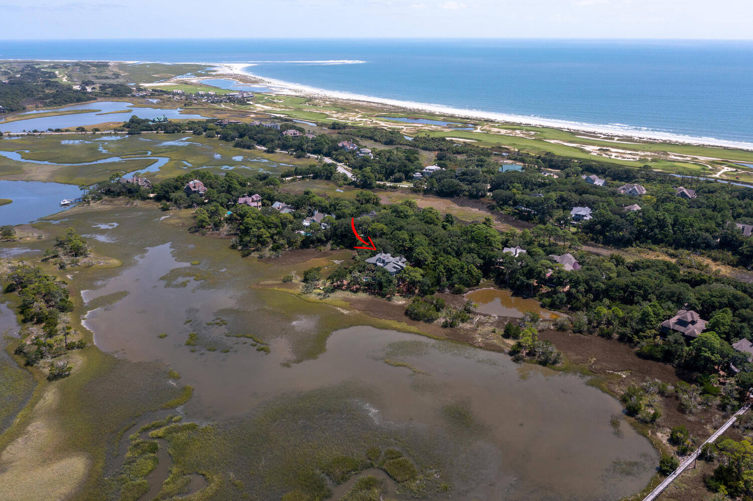 Bass Creek Lane lot-line aerial