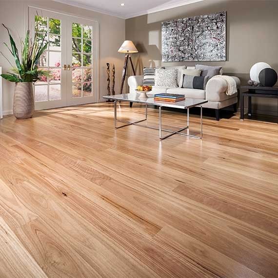 Wood-look tile floor
