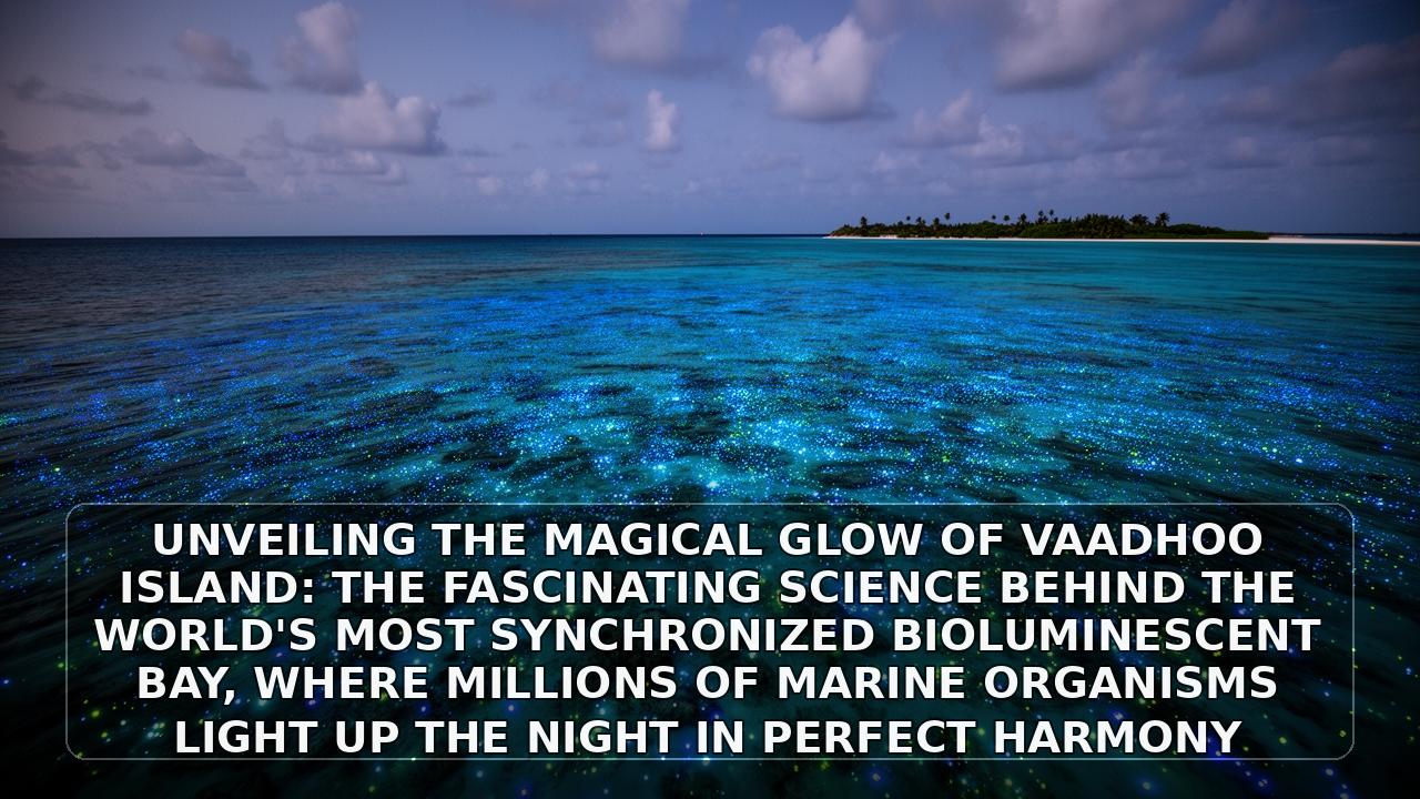 Unveiling the Magical Glow of Vaadhoo Island: The Fascinating Science Behind the World's Most Synchronized Bioluminescent Bay, Where Millions of Marine Organisms Light Up the Night in Perfect Harmony