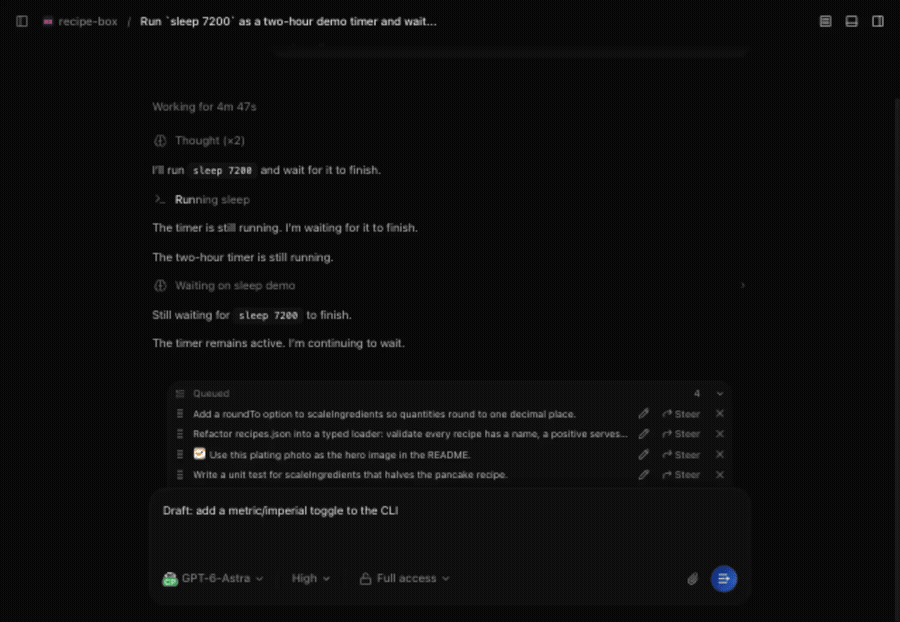 Web queue navigation demo