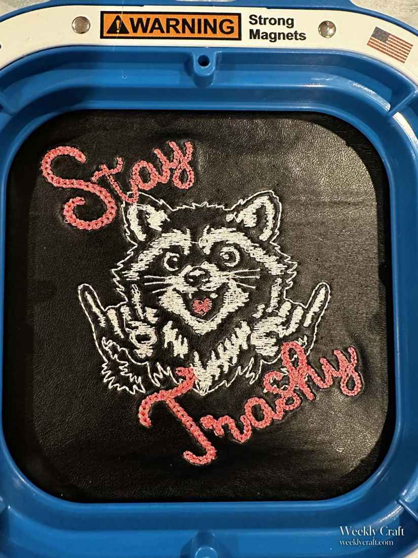 Stay Trashy embroidery
