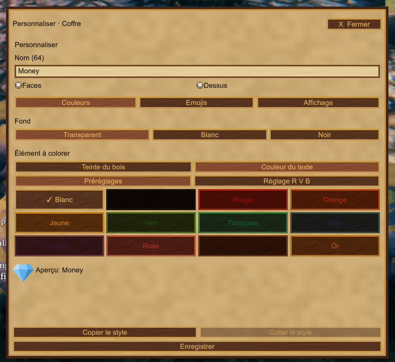Color customization