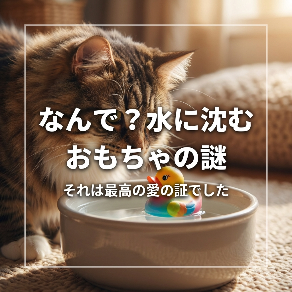 猫が水におもちゃを沈める理由とは?愛の供物の秘密 - Image 1
