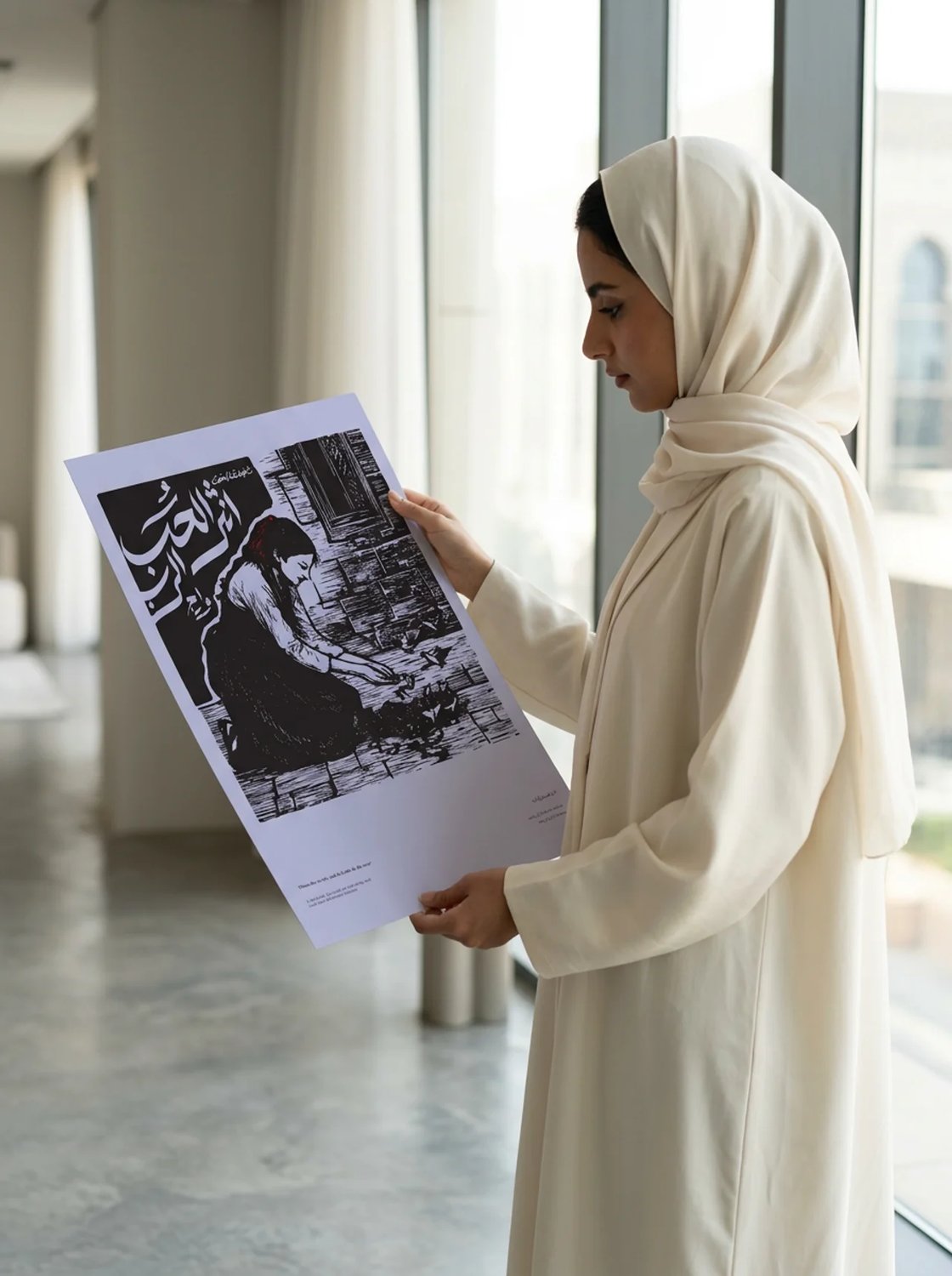 بوستر فني "انثر الحب وارجِ الرب"