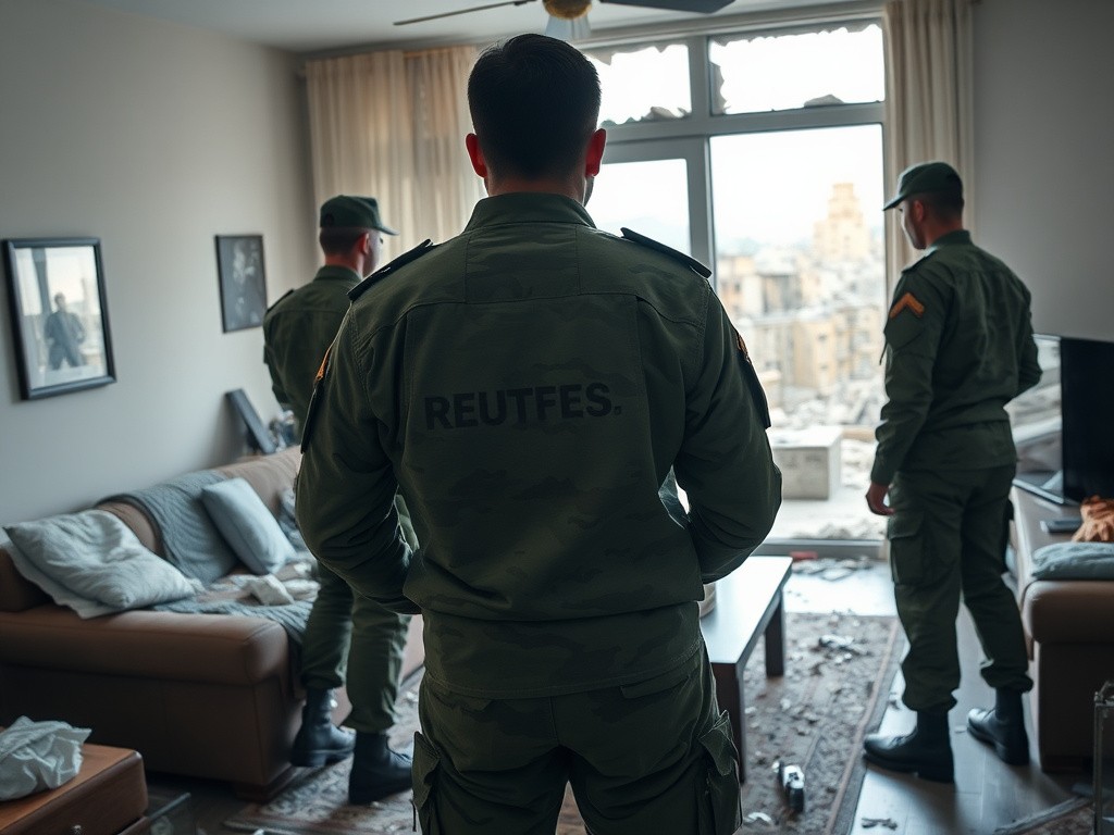 Israeli Soldiers Occupy Displaced Familys Home in Lebanon Israeli Soldiers Occupy Displaced Familys Home in Lebanon