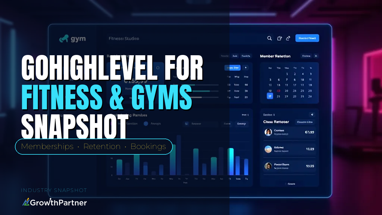 GoHighLevel for Fitness Studios & Gyms: The Membership & Retention Snapshot (2026) — HL Growth Partner, Dr Priya Jaganathan
