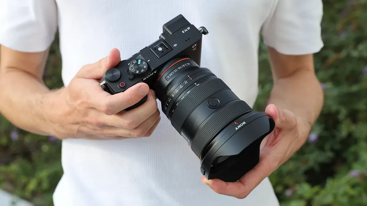 Sony A7C II camera with Sony FE 16-35mm f/2.8 GM II lens