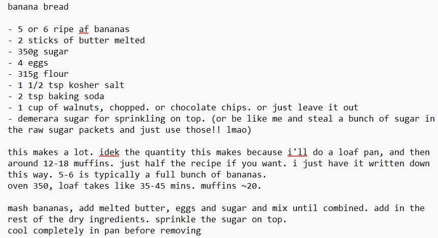banan bread