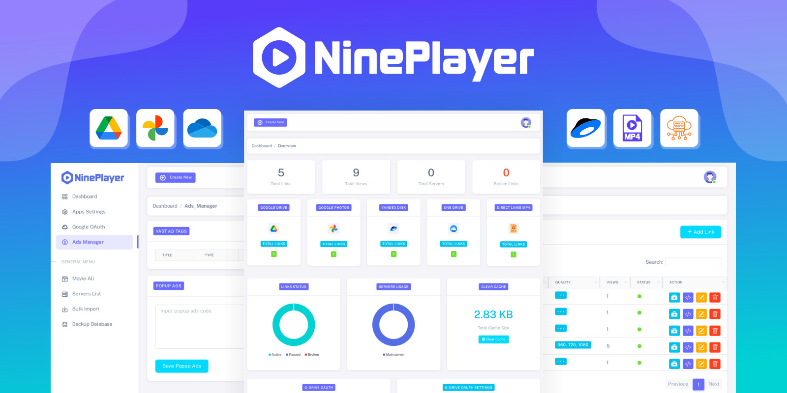 NinePlayer - Video Player Google Drive & Multi Provider