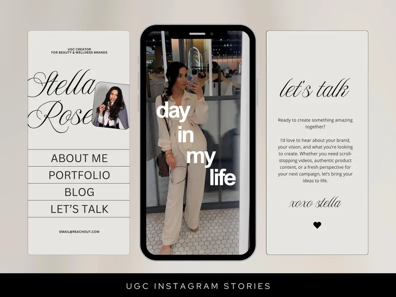 UGC Instagram Stories — Day in My Life, Let Talk