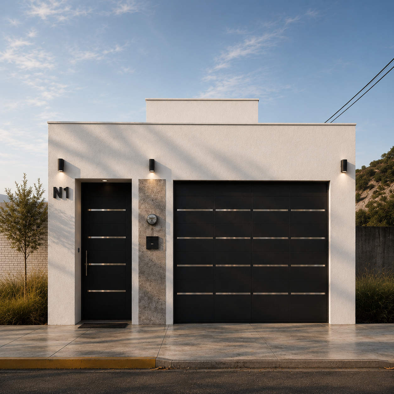 Fachada principal — Residencia privada, VISUAL Arquitectura