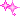 A hot pink star pixel