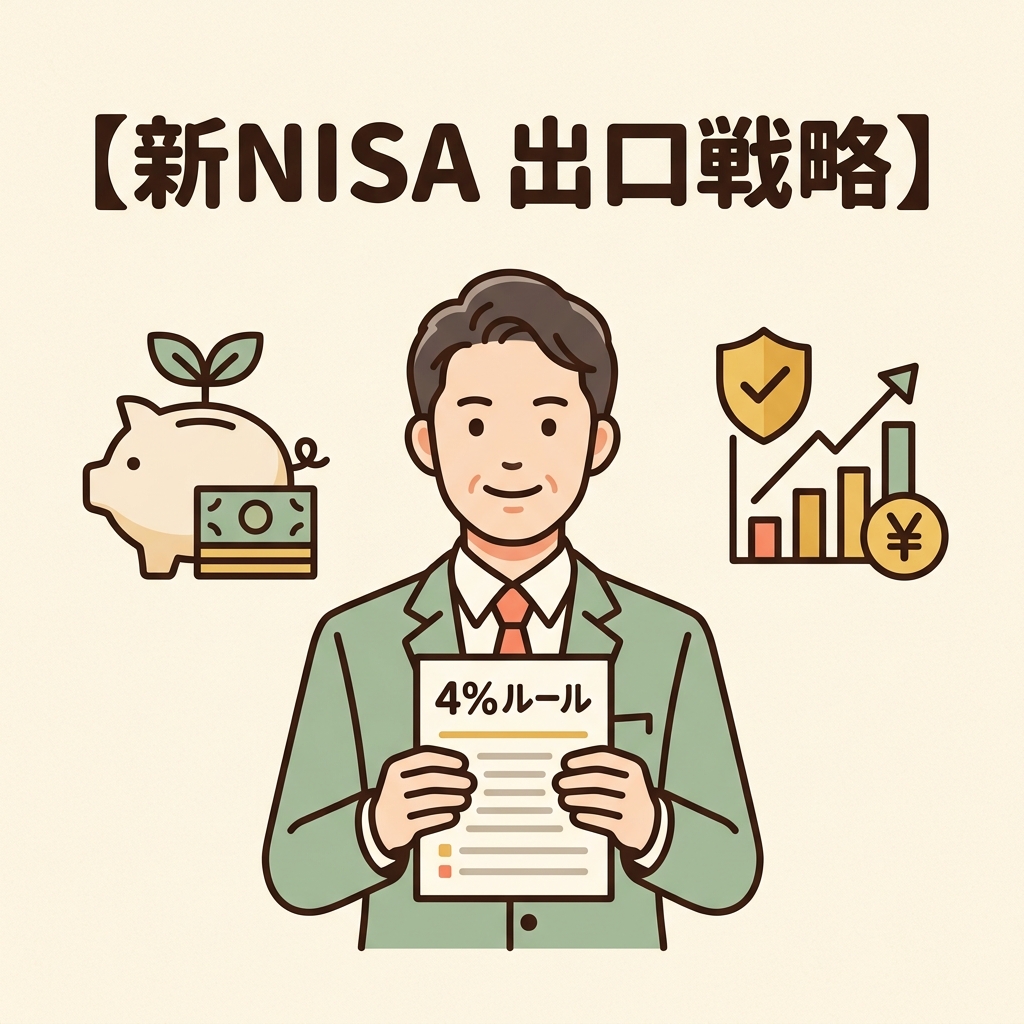 【新NISA 出口戦略】4%ルールの落とし穴と資産取り崩しの鉄則・暴落対策完全ガイド