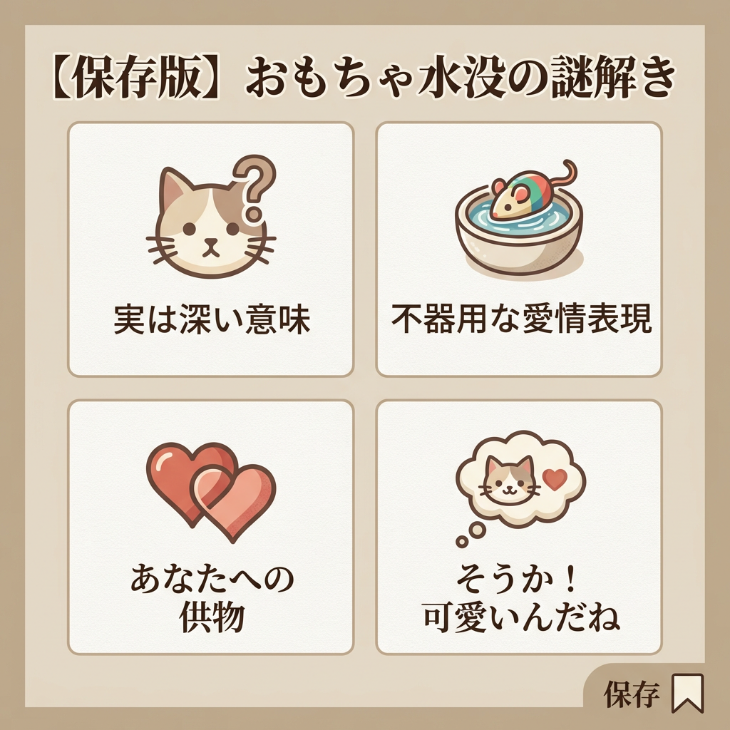 猫が水におもちゃを沈める理由とは?愛の供物の秘密 - Image 2