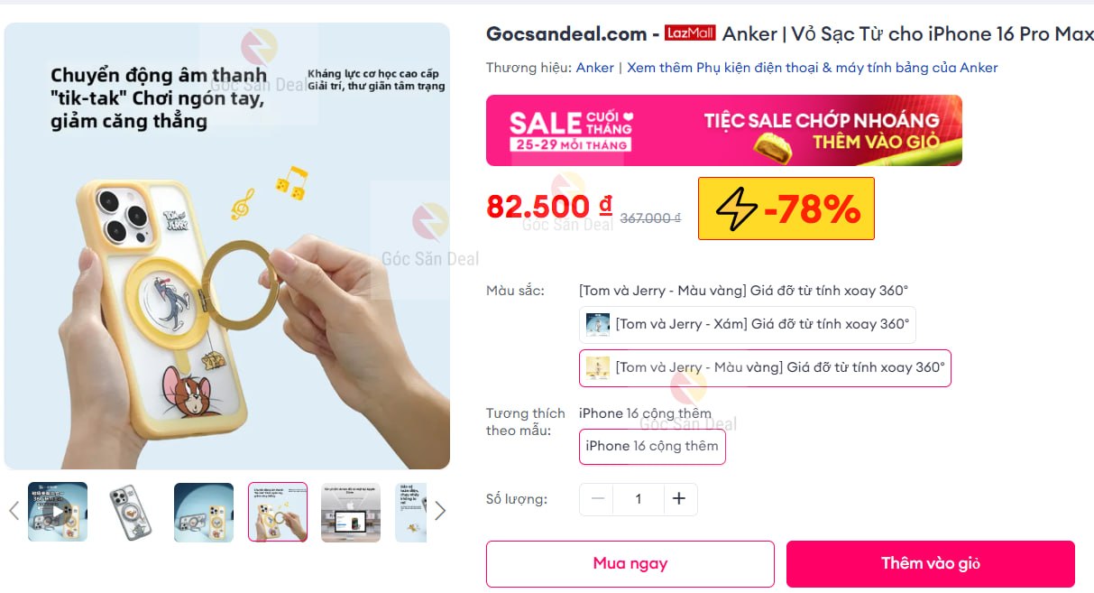 Anker | Vỏ Sạc Từ cho iPhone 16 Pro Max