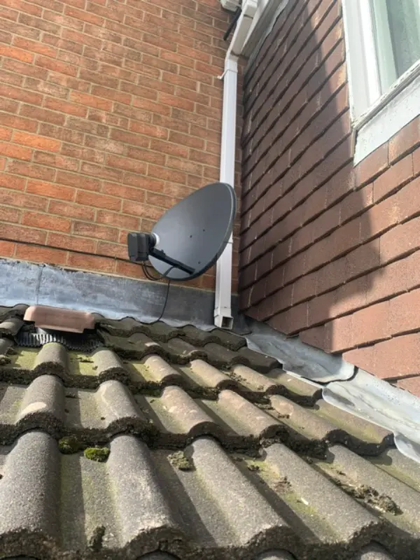 PTZ security camera panning across a warehouse or commercial loading bay