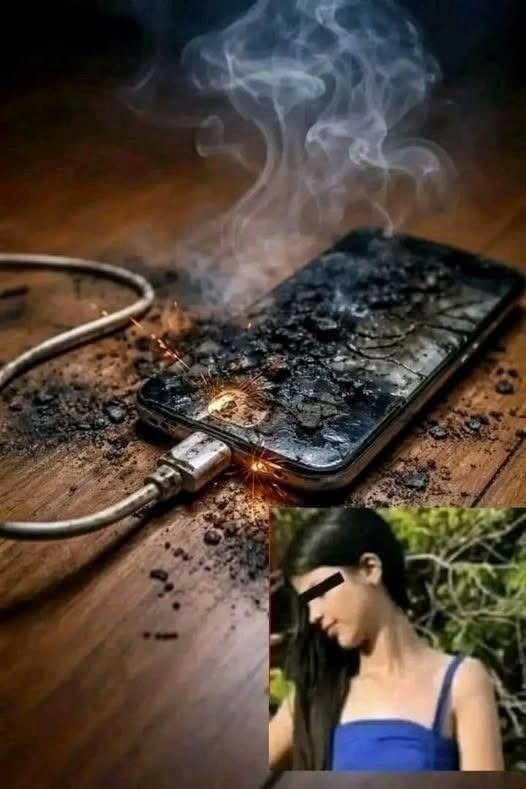 Warning never put the charger